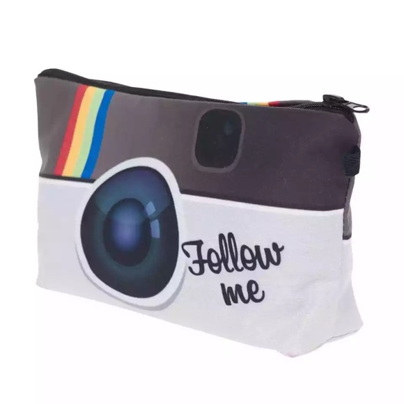 Instagram App Icon Cosmetic Makeup Bag Clutch - Picture 2 of 15